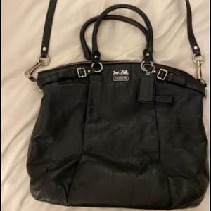 Coach purse! Authentic black leather!